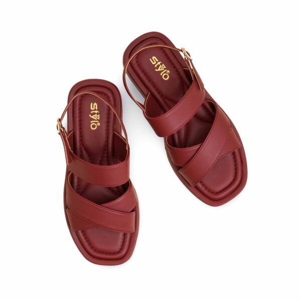Maroon Formal Sandal PU0618 - view 3