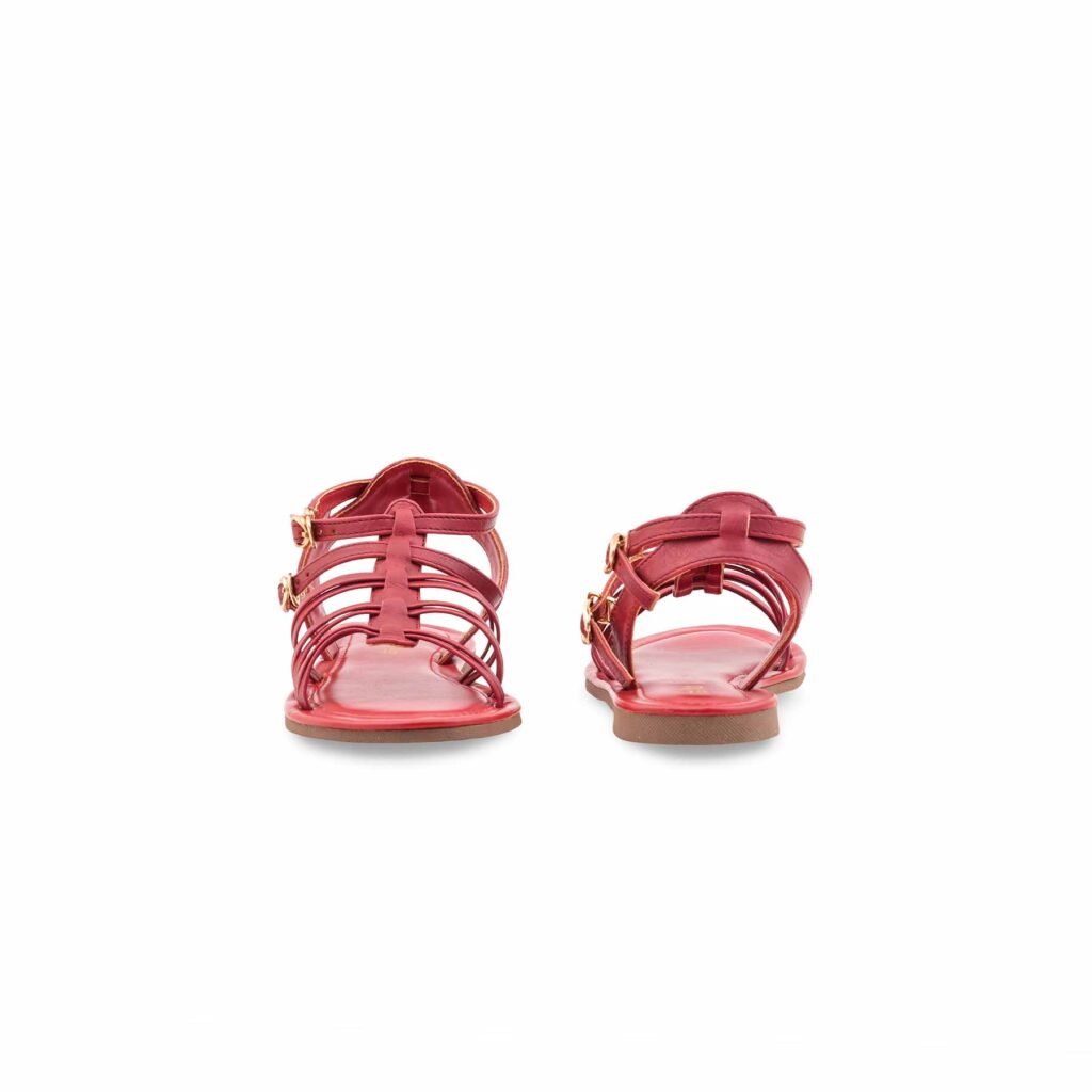 Girls Maroon Casual Sandal KD5791 - view 3