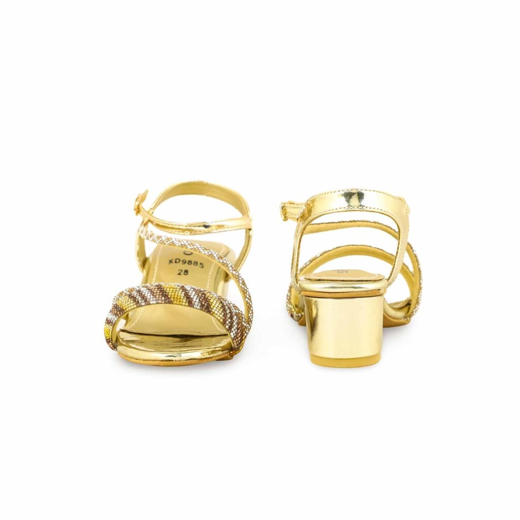 Girls Golden Fancy Sandal KD9885 - view 3