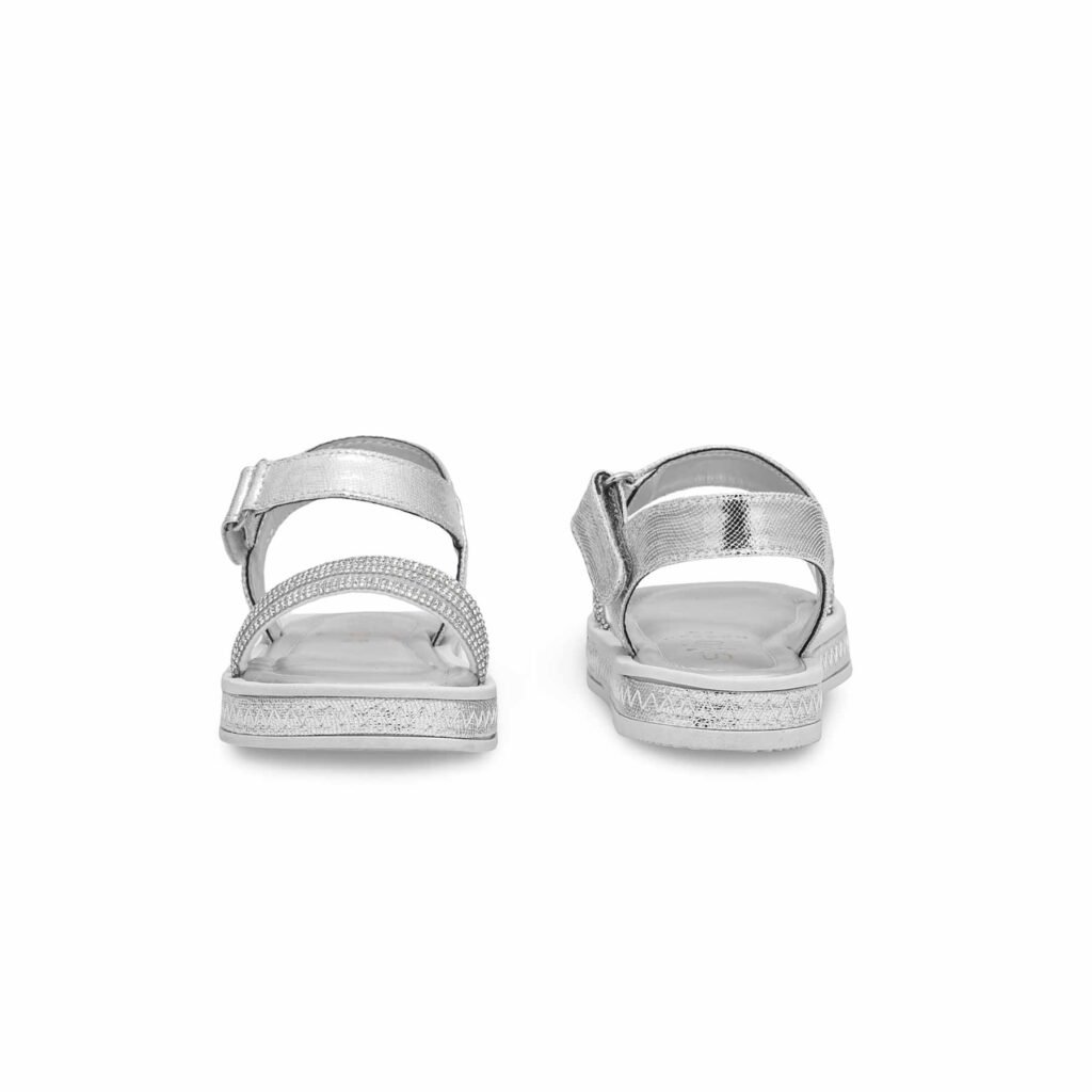 Girls Silver Fancy Sandal KD9840 - view 3