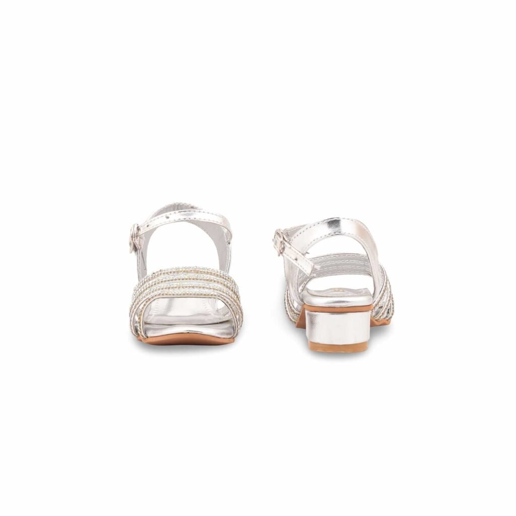 Girls Silver Fancy Sandal KD5827 - view 3