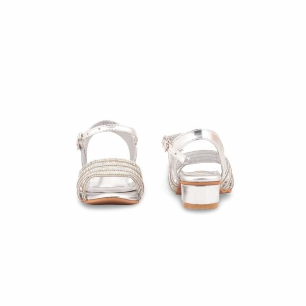 Girls Silver Fancy Sandal KD5827 - view 3