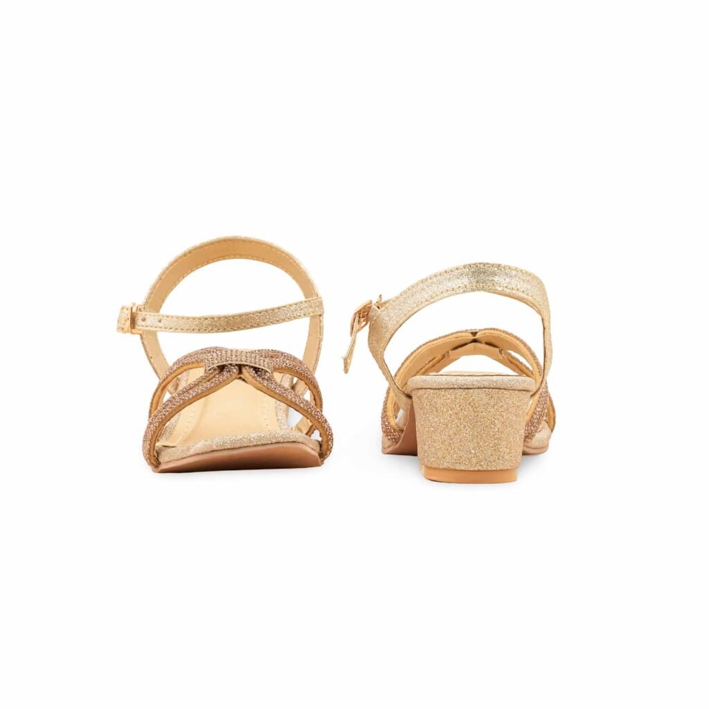 Girls Golden Fancy Sandal KD5712 - view 3