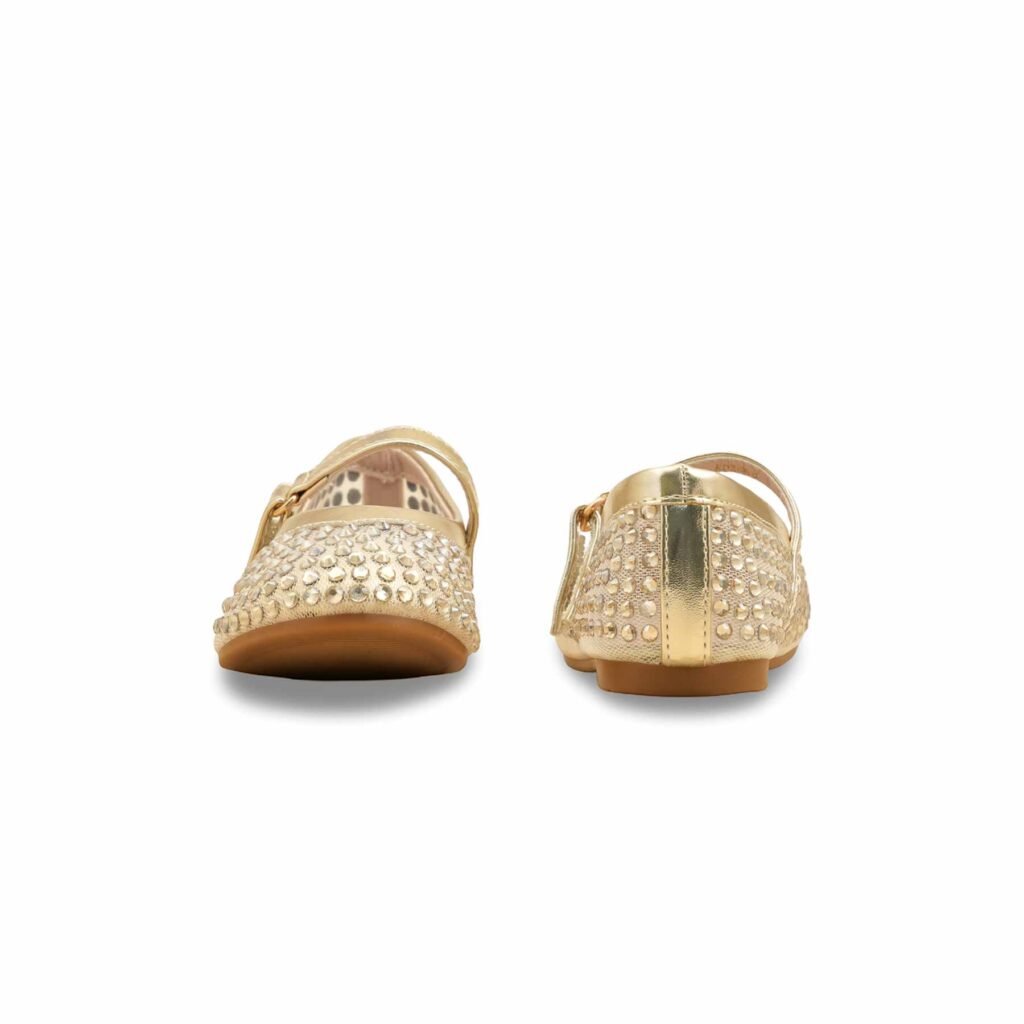 Girls Golden Casual Pumps KD2466 - view 3