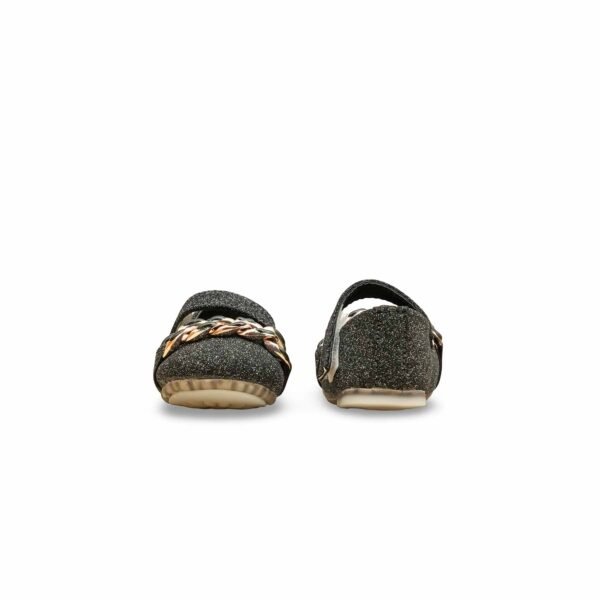 Girls Black Fancy Pumps KD2593 - view 3