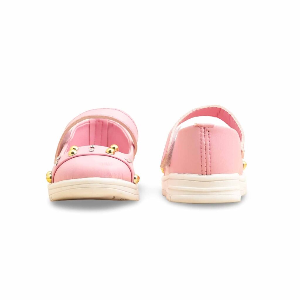 Girls Pink Formal Pumps KD2585 - view 3