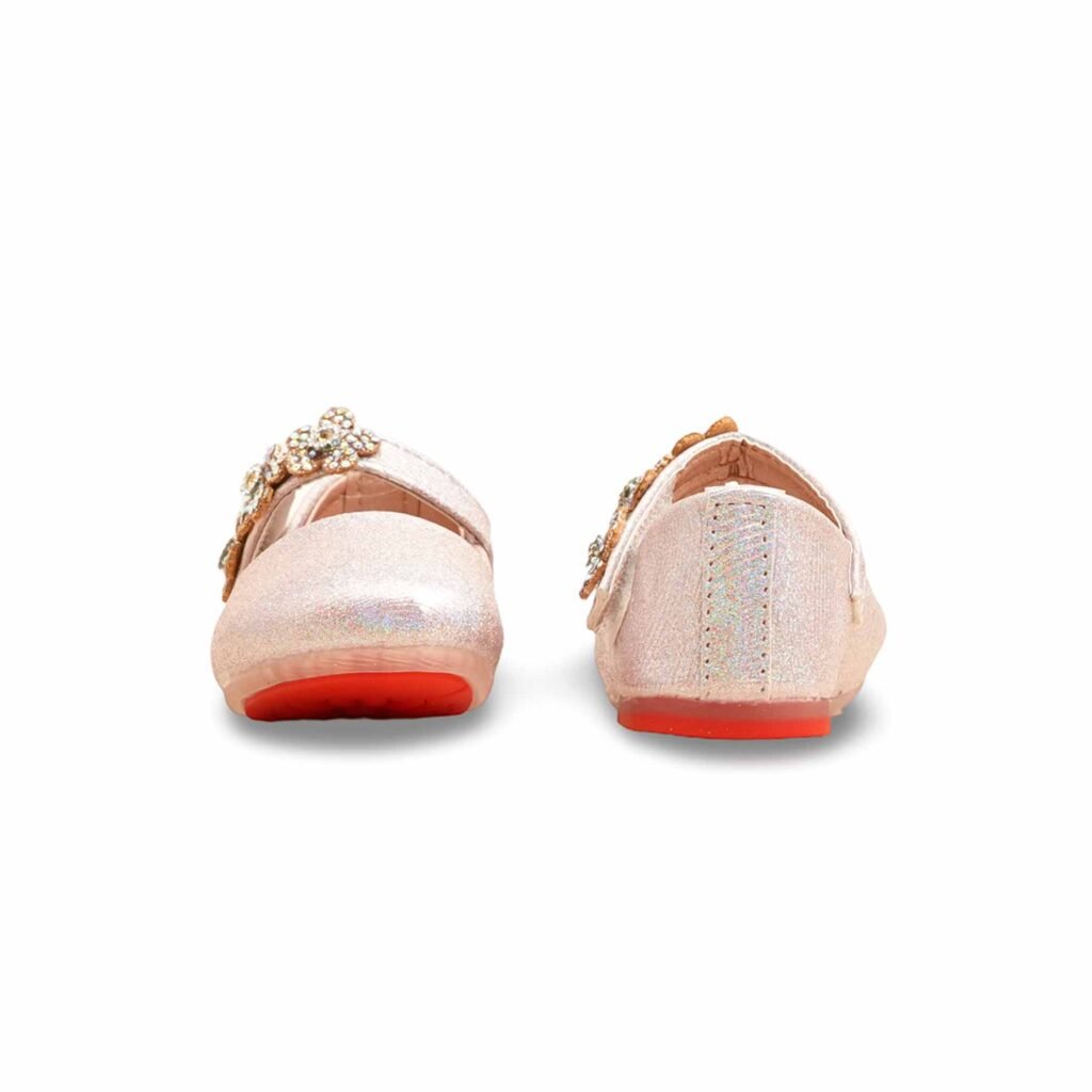 Girls Pink Fancy Pumps KD2581 - view 3