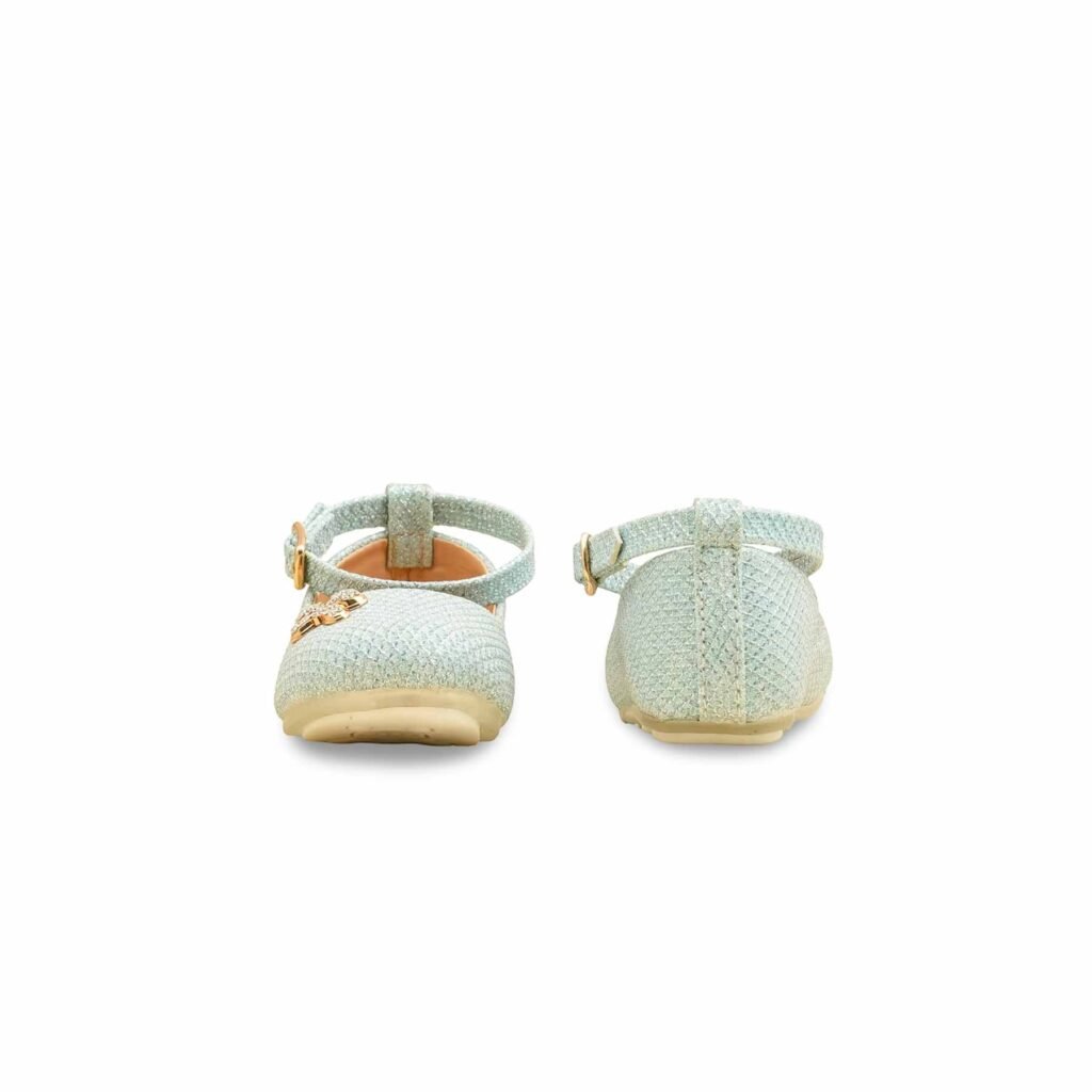 Girls Sky Blue Fancy Pumps KD2635 - view 3