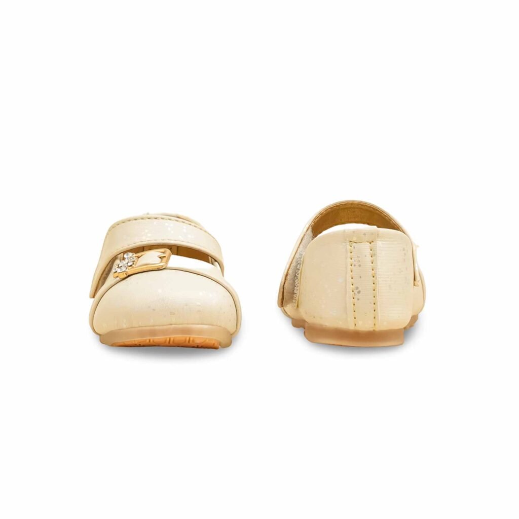 Girls Cream Formal Pumps KD2484 - view 3