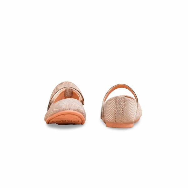 Girls Peach Fancy Pumps KD2472 - view 3