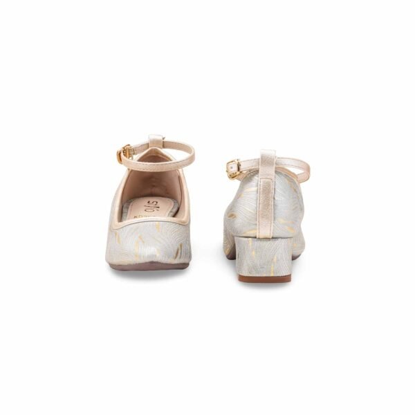 Girls Golden Fancy Pumps KD2605 - view 3