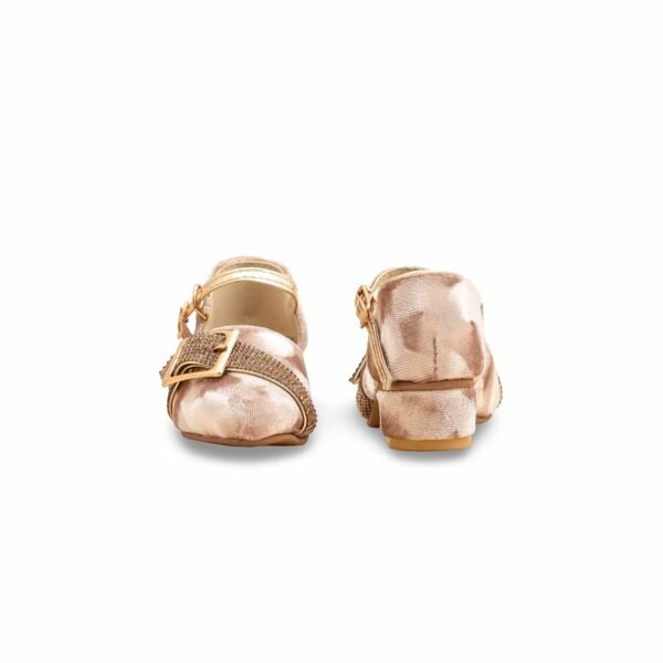 Girls Golden Fancy Pumps KD2483 - view 3