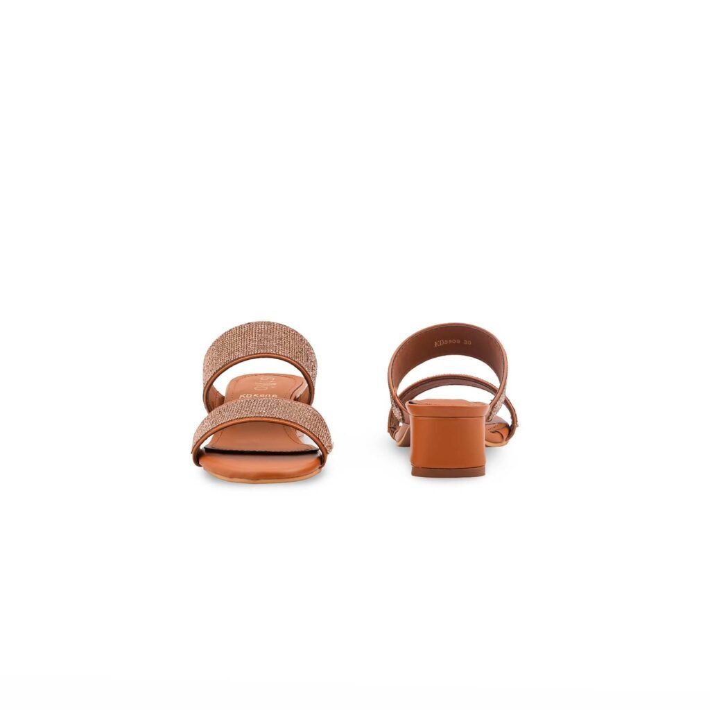 Girls Tan Fancy Slipper KD5806 - view 3