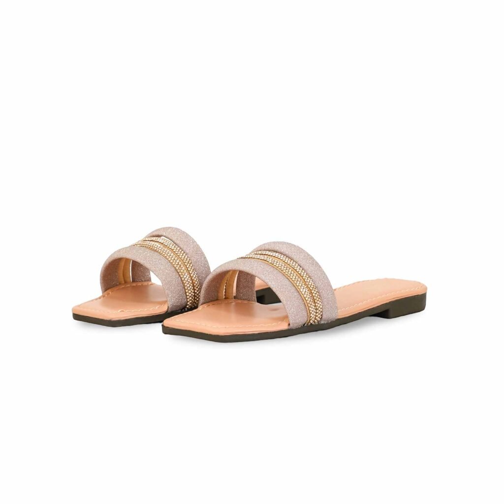 Girls Peach Fancy Slipper KD5580 - view 3