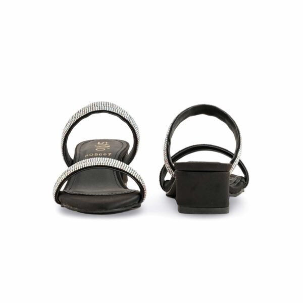 Girls Black Fancy Slipper KD5667 - view 3
