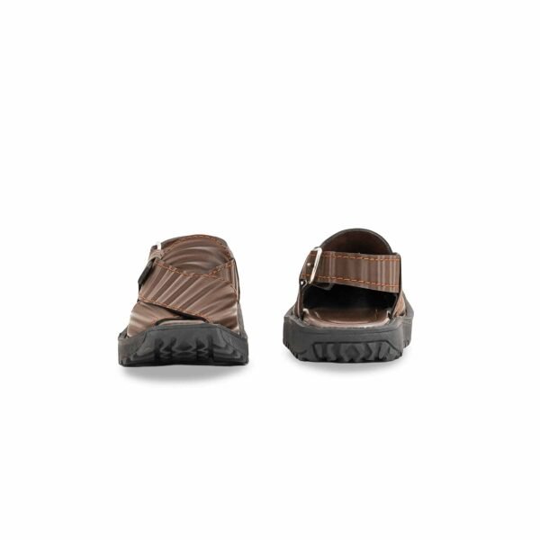 Boys Brown Peshawari Chappal KD9994 - view 3