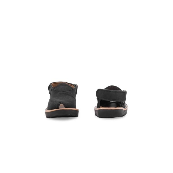 Boys Black Peshawari Chappal KD2733 - view 3