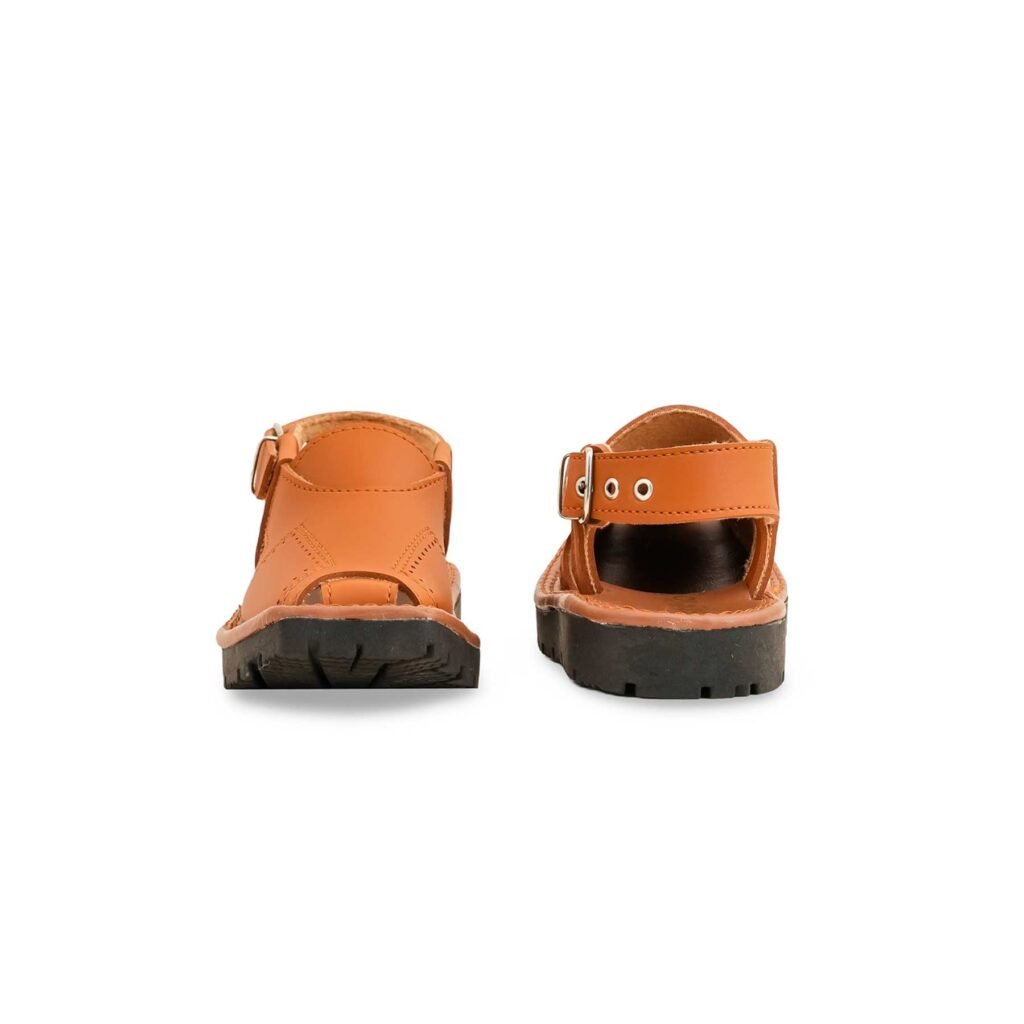 Boys Mustard Peshawari Chappal KD9946 - view 3