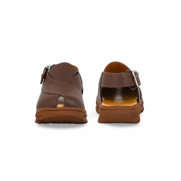 Boys Brown Peshawari Chappal KD4736 - view 3