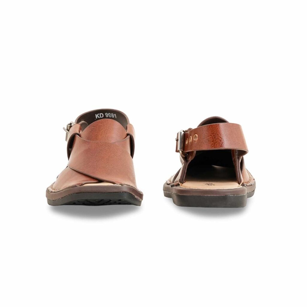 Boys Brown Peshawari Chappal KD9981 - view 3