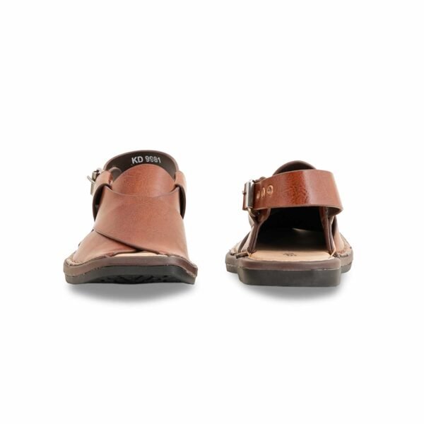 Boys Brown Peshawari Chappal KD9981 - view 3