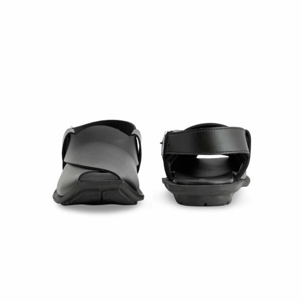 Boys Black Peshawari Chappal KD9955 - view 3