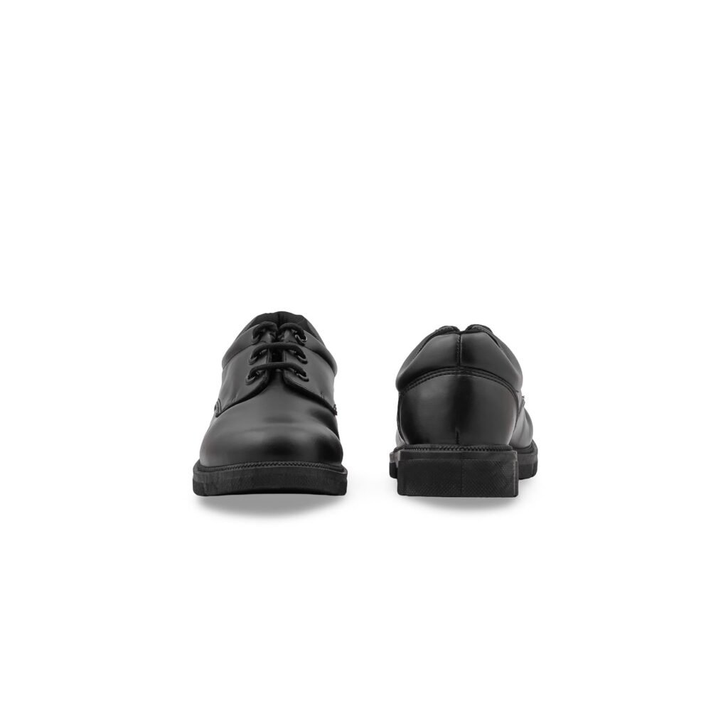 Boys Black Lace Up School Shoes WKS019 - view 3