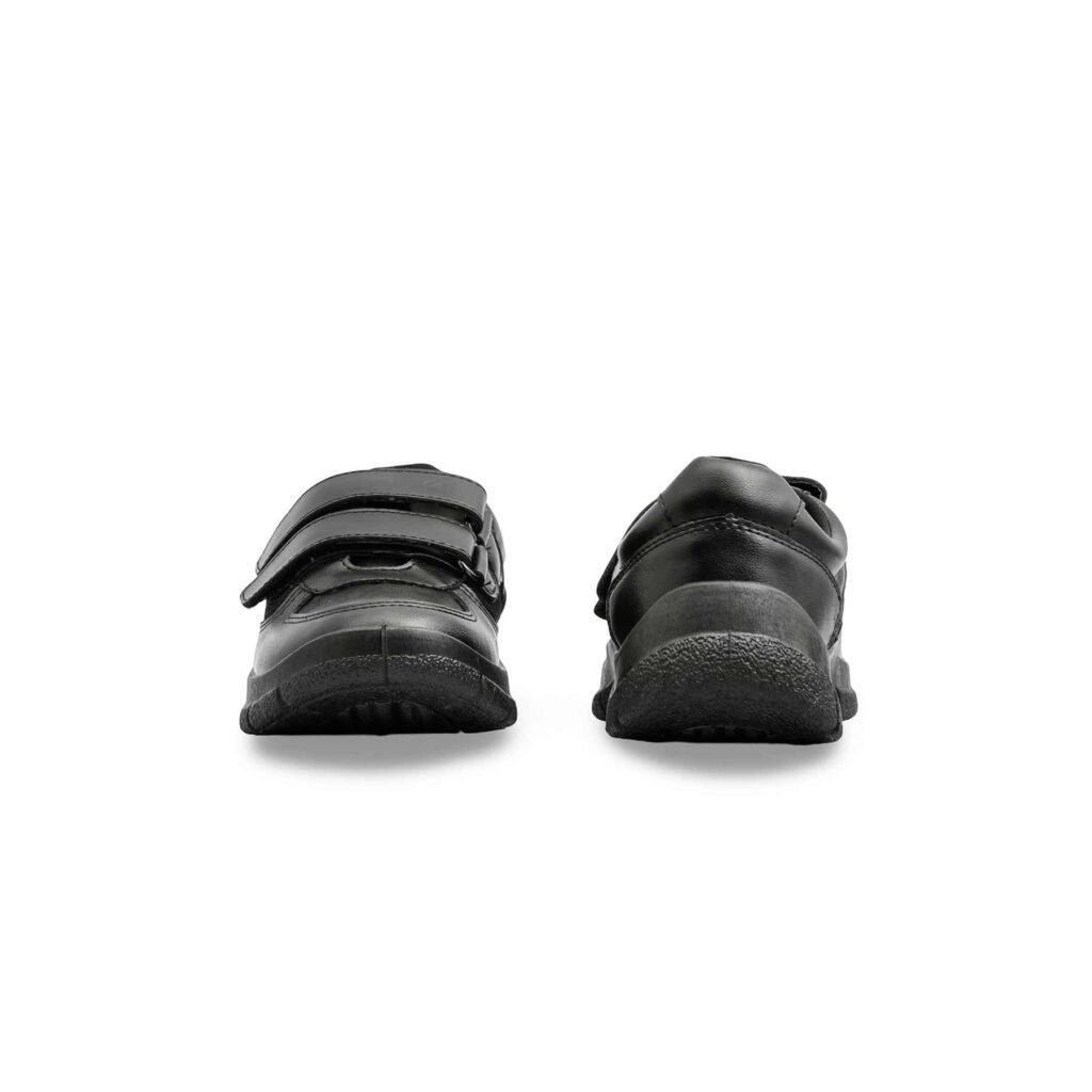 Boys Black Dual Strap Schools Shoes SK1107 - view 3
