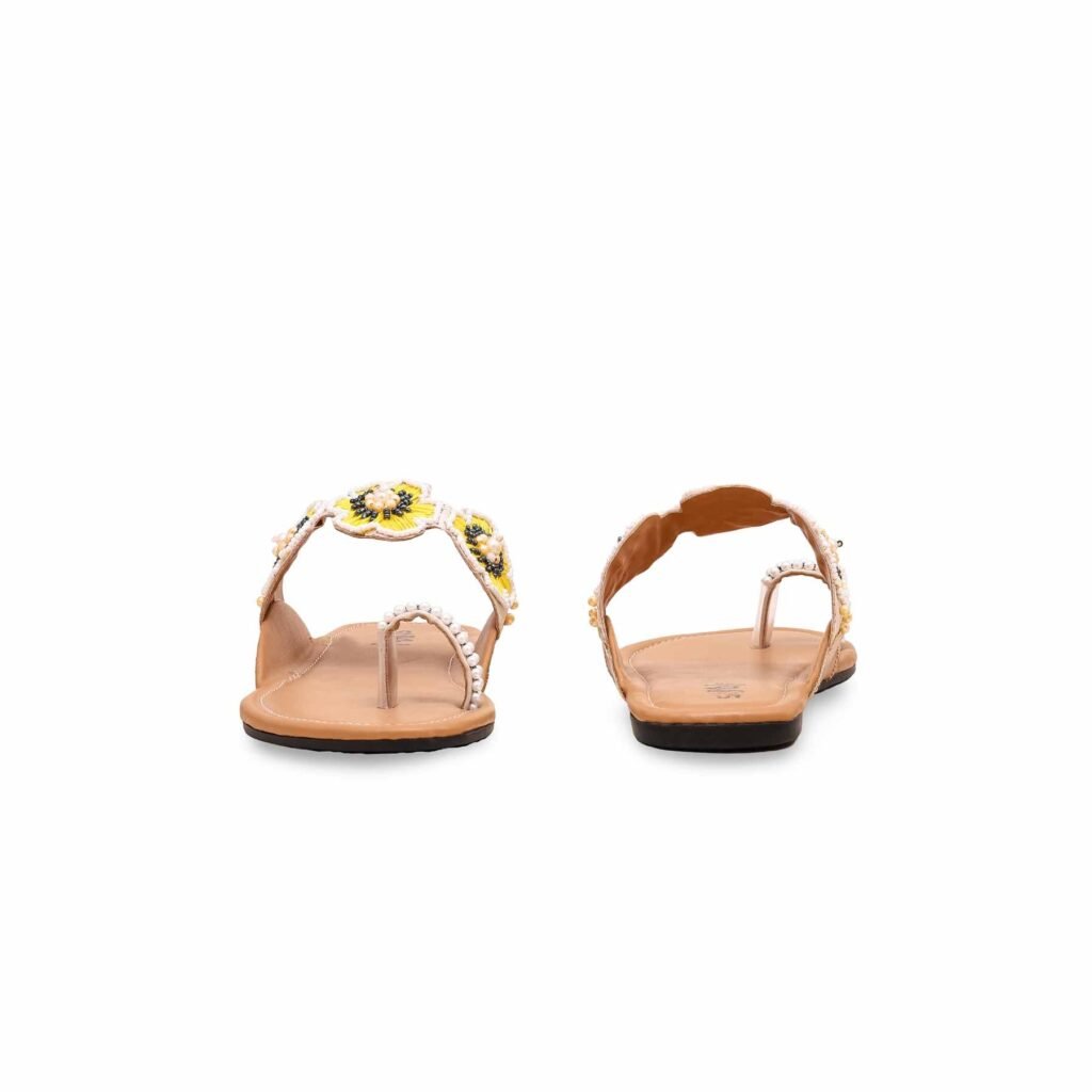 Yellow Ethnic Chappal EC0205 - view 3