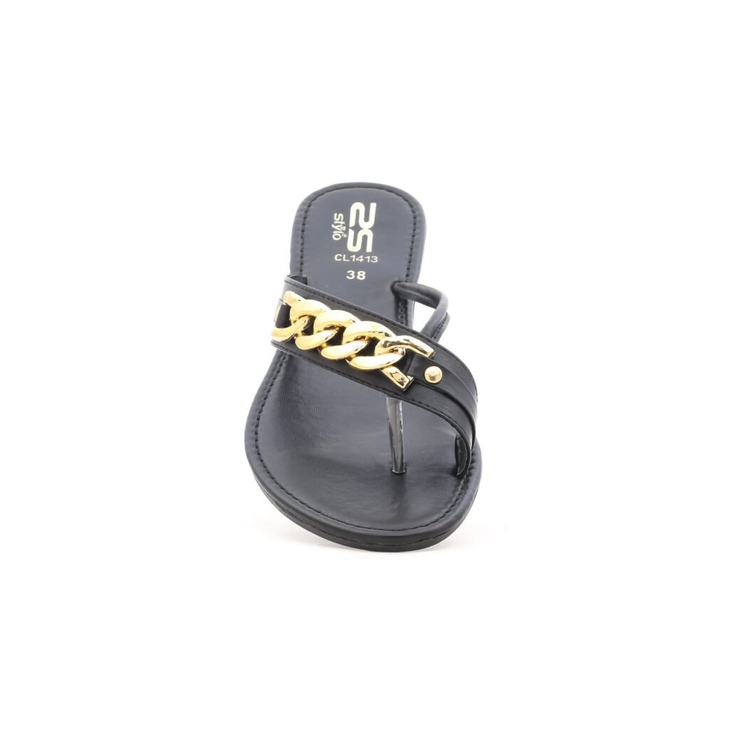 Black Casual Chappal CL1413 - view 3