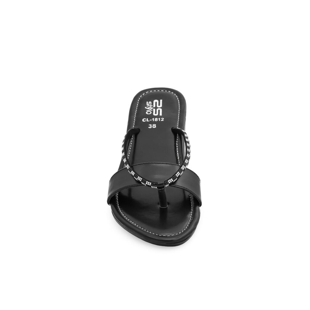 Black Casual Chappal CL1812 - view 3