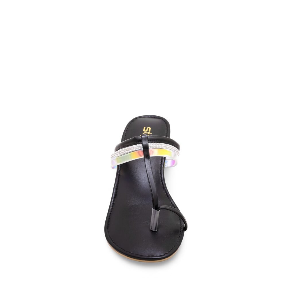 Black Fancy Chappal FN0717 - view 3