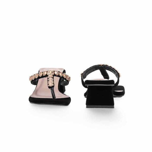 Black Fancy Chappal FN0733 - view 3
