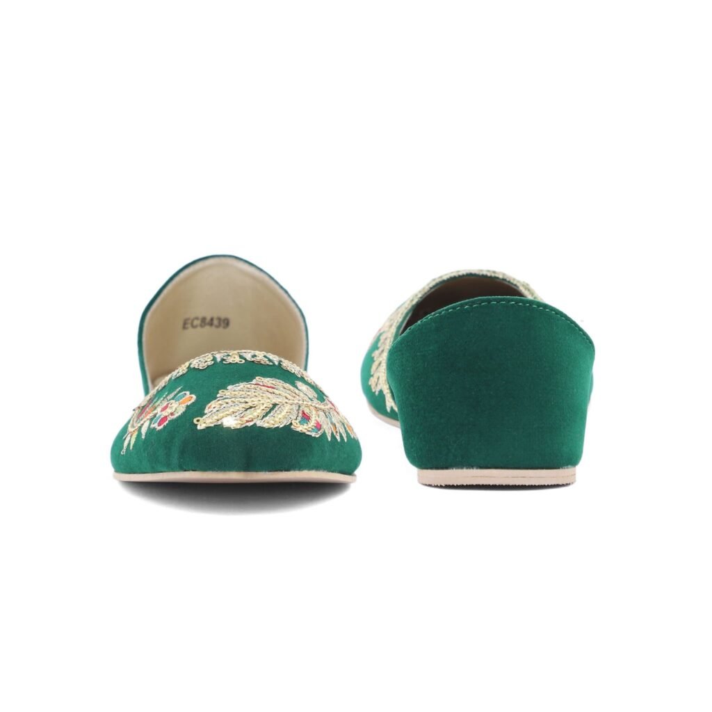 Green Fancy Khussa EC8439 - view 3