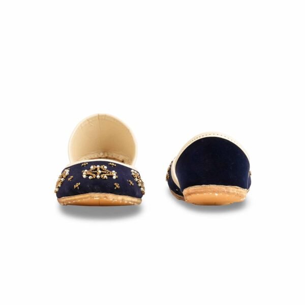 Blue Fancy Khussa For Women EC8560 - view 3
