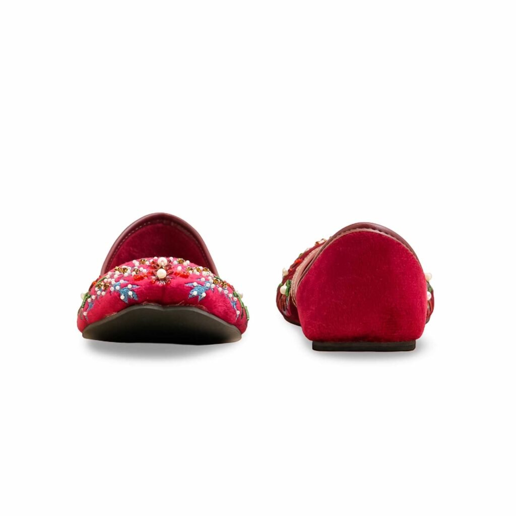 Maroon Ethnic Khussa EC8588 - view 3