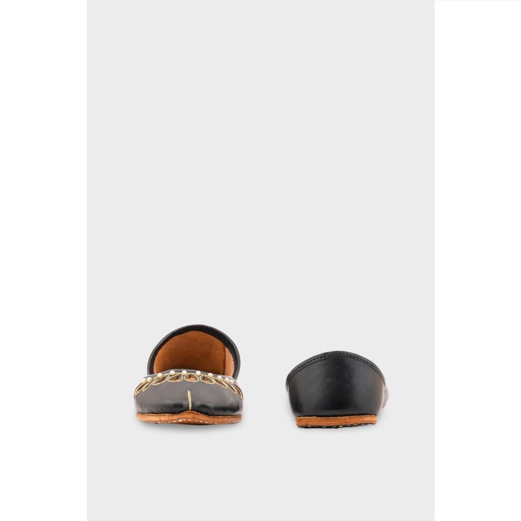 Black Leather Khussa EC8643 - view 3