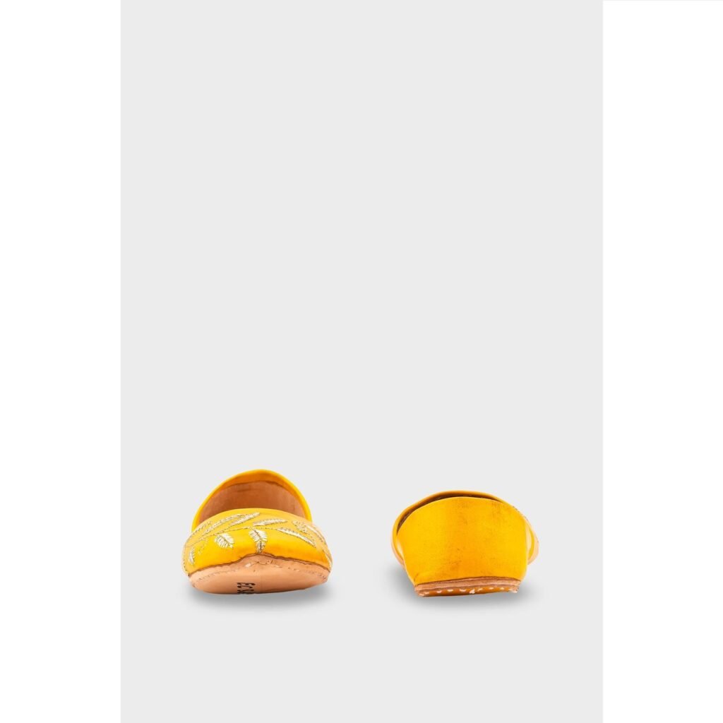 Yellow Leather Khussa EC8658 - view 3