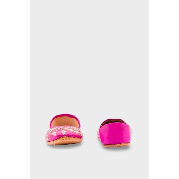 Sk Pink Leather Khussa EC8658 - view 3