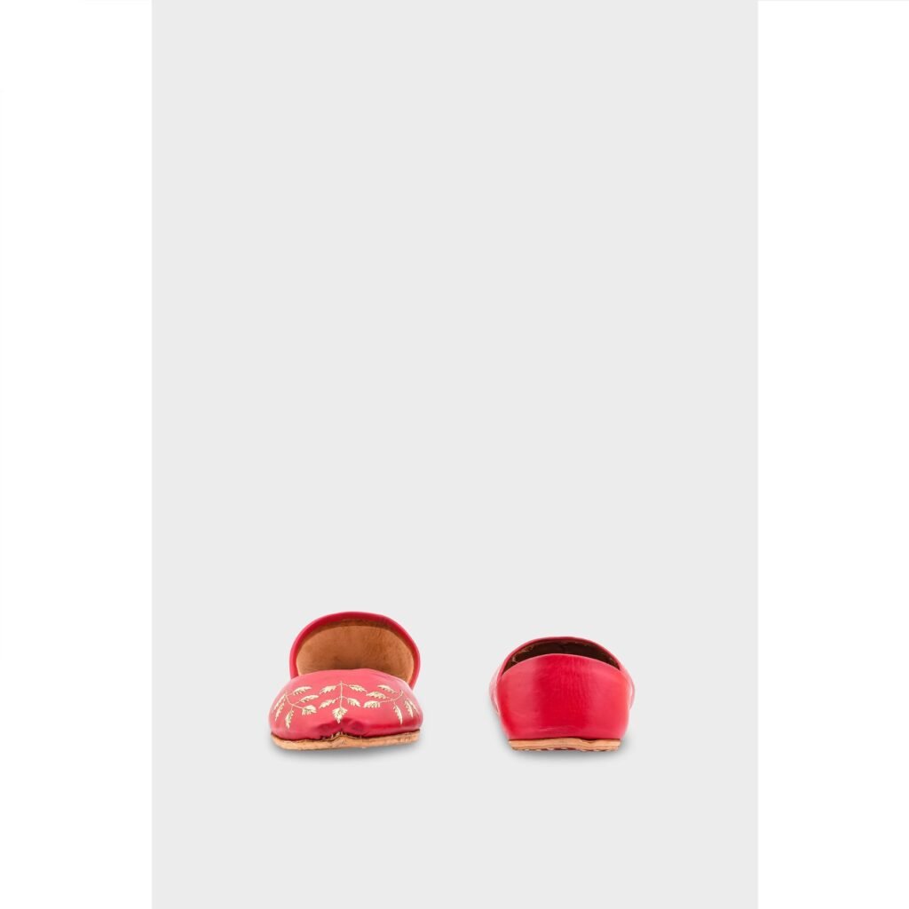 Red Leather Khussa EC8659 - view 3