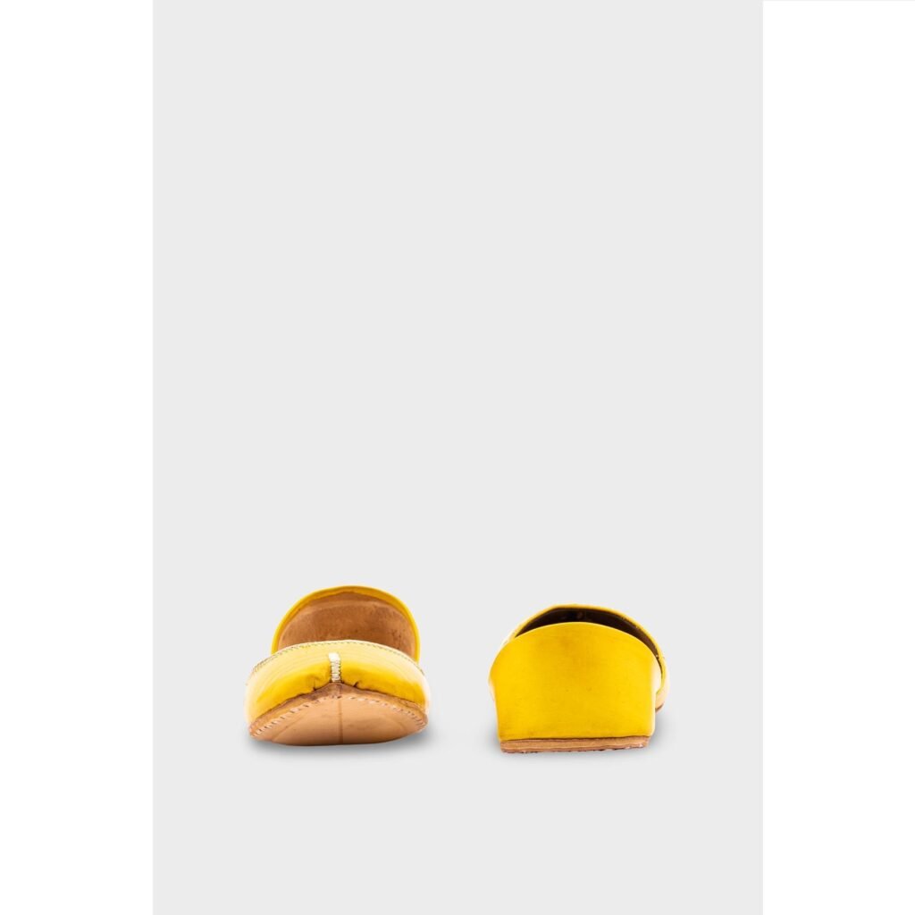 Yellow Leather Khussa EC8667 - view 3