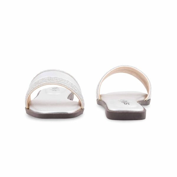Silver Casual Slipper For Women CL2169 - view 3