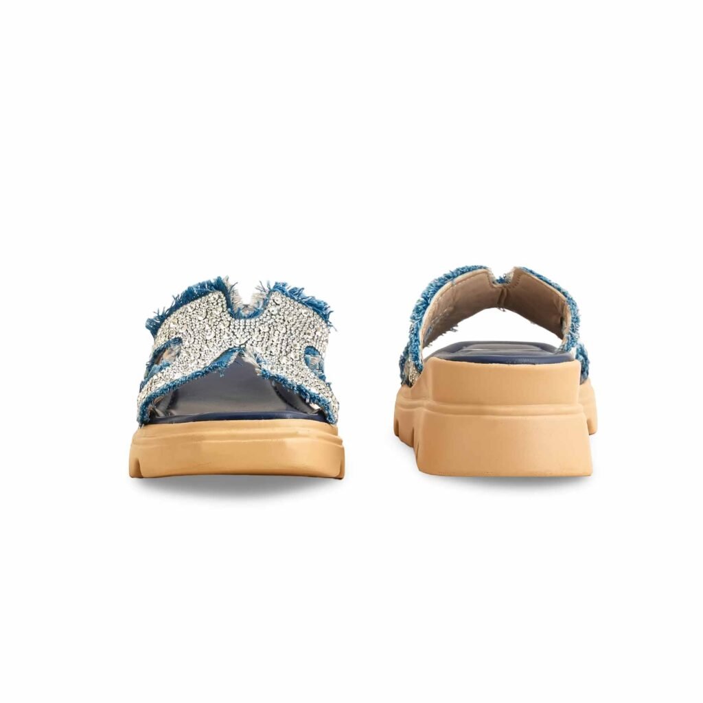 Blue Formal Slipper For Women PU0443 - view 3