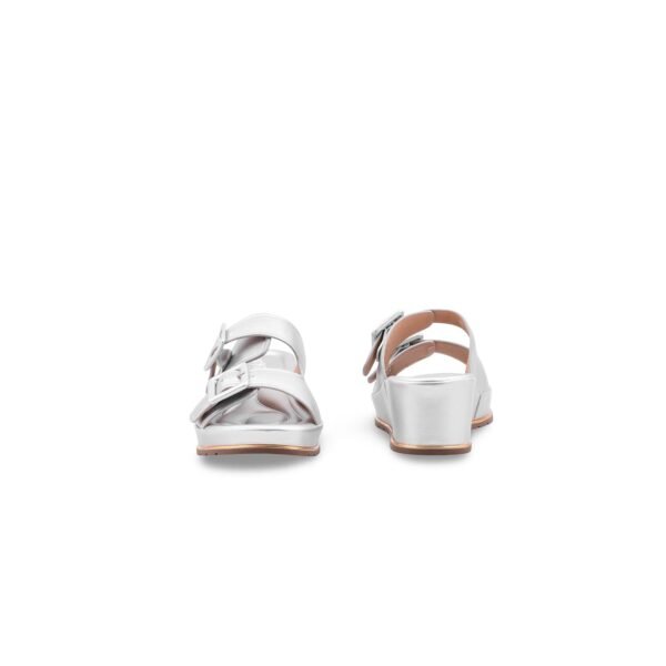 Silver Formal Slipper For Ladies PU0763 - view 3