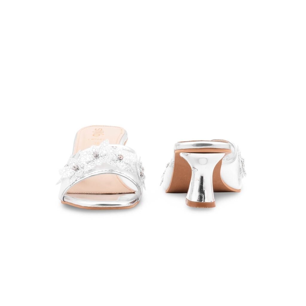 Silver Fancy Women Slipper FN8107 - view 3