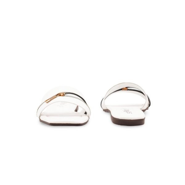 White Casual Slipper For Women CL2254 - view 3