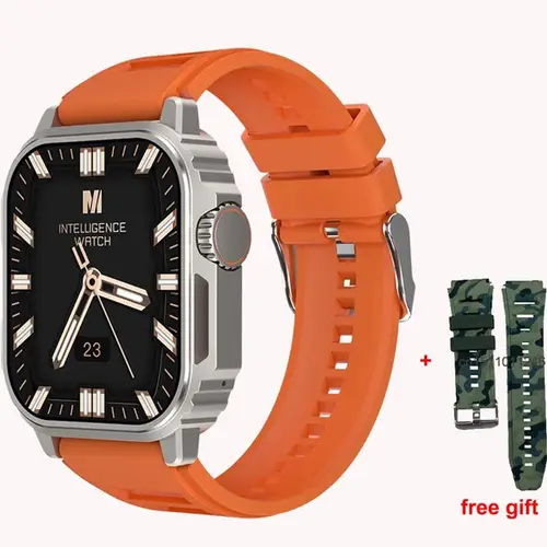 JS11 Pro Max Smart Watch in Orange — front view