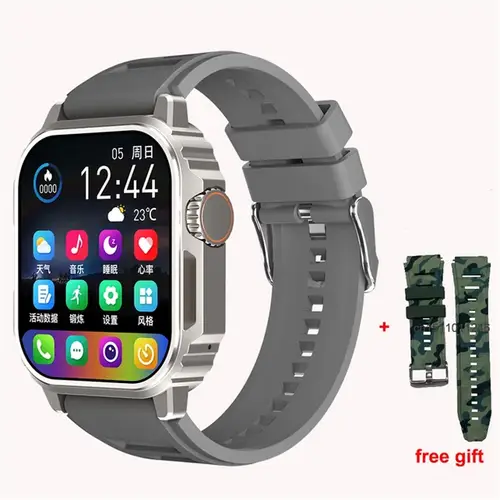 JS11 Pro Max Smart Watch in Silver — front view