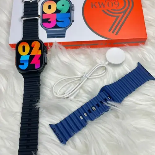 KW09 Ultra 2 Smart Watch in Black — front view