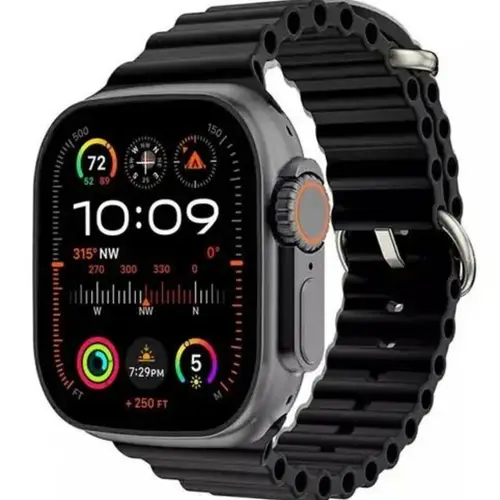 KW09 Ultra 2 Smart Watch in Black — side view